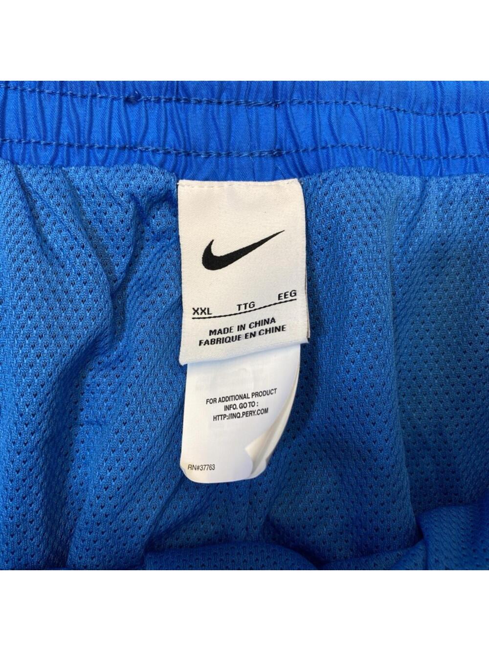 Vintage Nike Athletic Running Shorts Men's 2XL Blue Waistband Lined Pockets 9997 - Picture 4 of 15